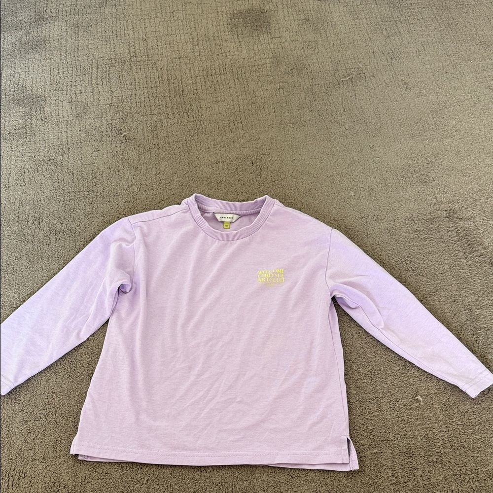 Kids Lavender Long Sleeve Tee